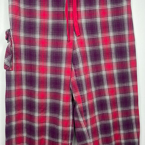 Duluth Trading Co. Men's Plaid Cargo Lounge Pajama Pants Drawstring Sz L x 31 - Picture 3 of 11